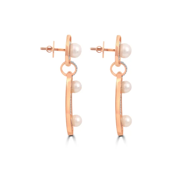 Gold & Dimond Earrings 0.53 CT – 10.9 GM - Image 3