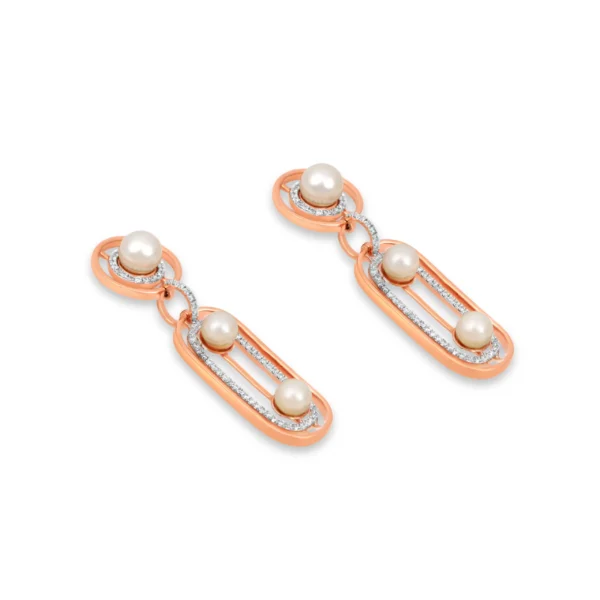 Gold & Dimond Earrings 0.53 CT – 10.9 GM - Image 2