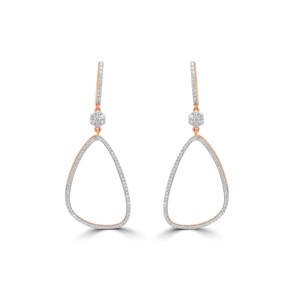 Gold & Dimond Earrings 1.06 CT – 7.85 GM