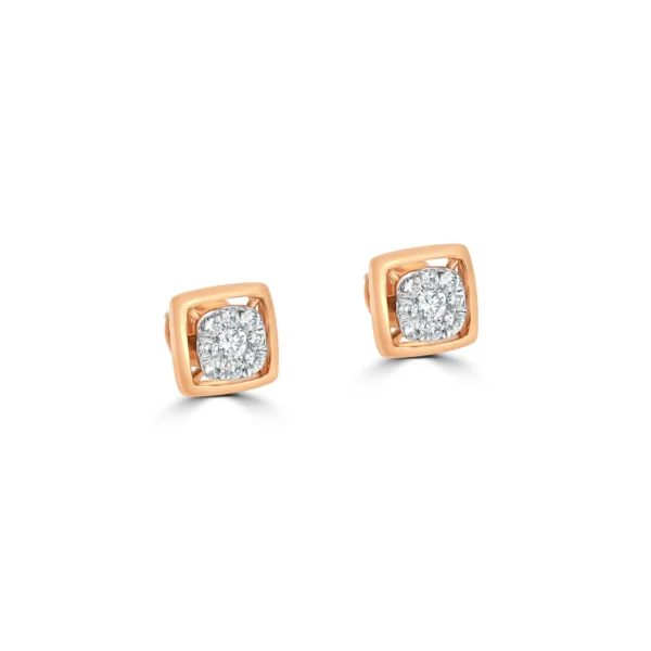 Gold & Dimond Earrings 0.36 CT – 2.8 GM - Image 2