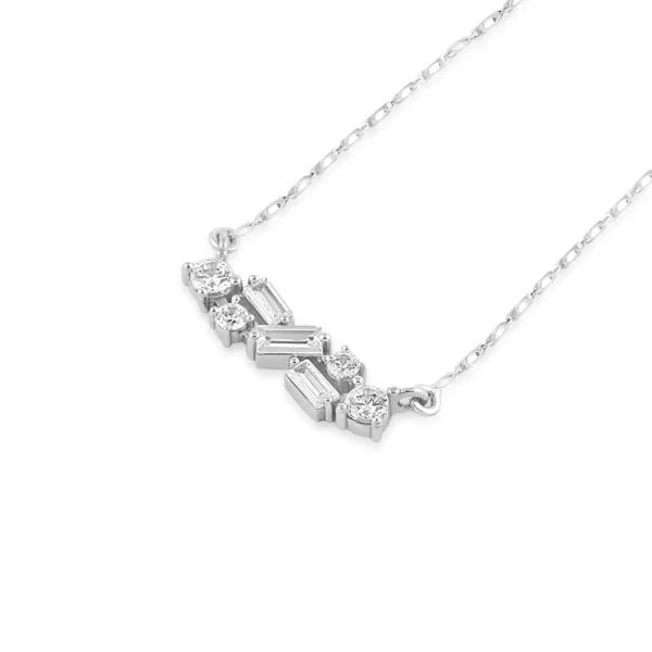 Women Platinum & Diamond 1.65 CT – 7.98 GM Chain Pendant - Image 3
