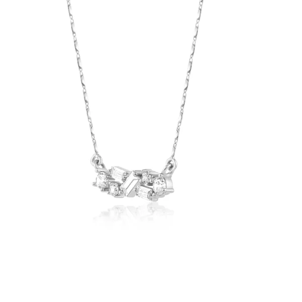 Women Platinum & Diamond 1.65 CT – 7.98 GM Chain Pendant - Image 2