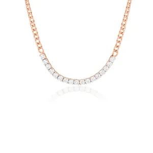 Women Gold & Diamond 2.39 CT -19.76 GM Chain Pendant