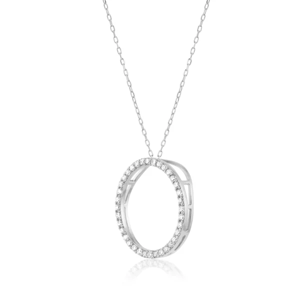 Women Platinum & Diamond 0.72 CT – 6 GM Chain Pendant - Image 2