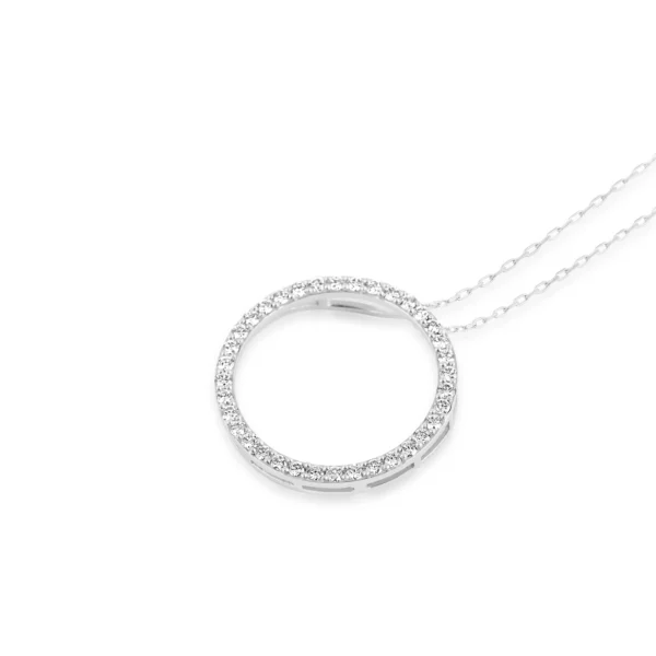 Women Platinum & Diamond 0.72 CT – 6 GM Chain Pendant - Image 3