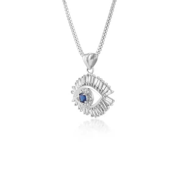 Women Platinum & Diamond 0.89 CT – 13.7 GM Chain Pendant - Image 2